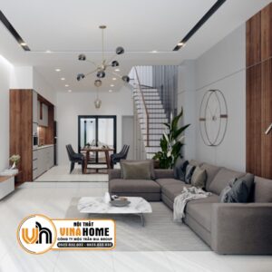 Nội Thất Phòng Khách Sang Trọng Tối Giản