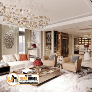Nội Thất Phòng Khách Sang Trọng Luxury