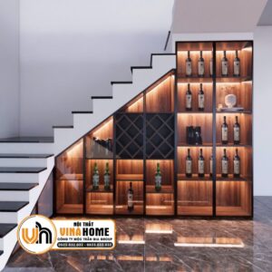 Tủ Rượu Gỗ Sang Trọng 04